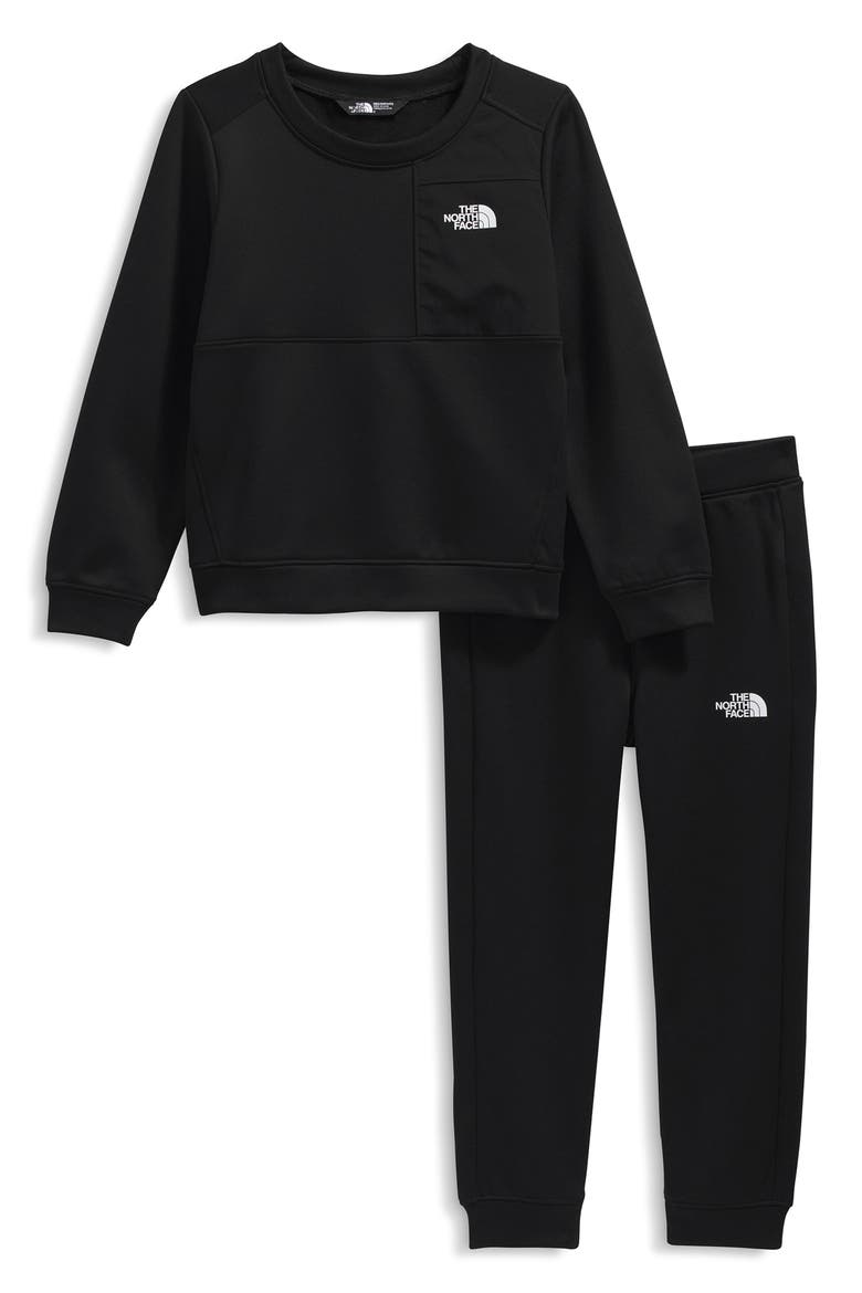 Kids' Performance Fleece Top & Leggings Set, Main, color, TNF BLACK