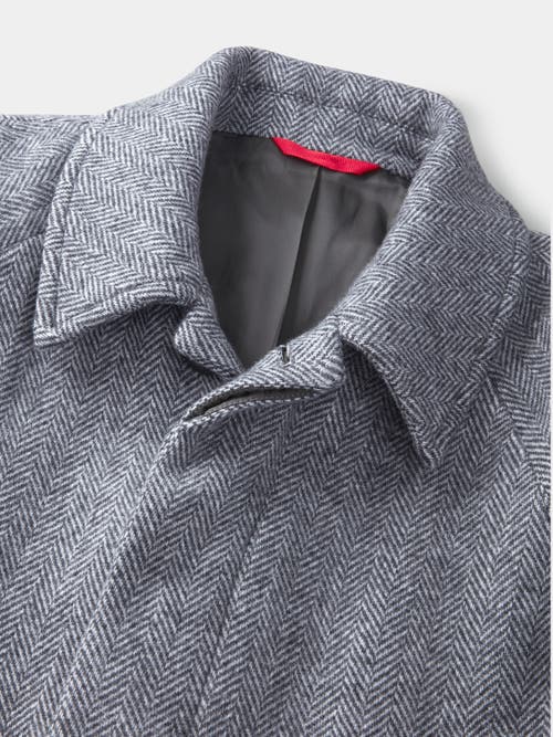 Aubin Dawes Wool Blend Overcoat In Gray