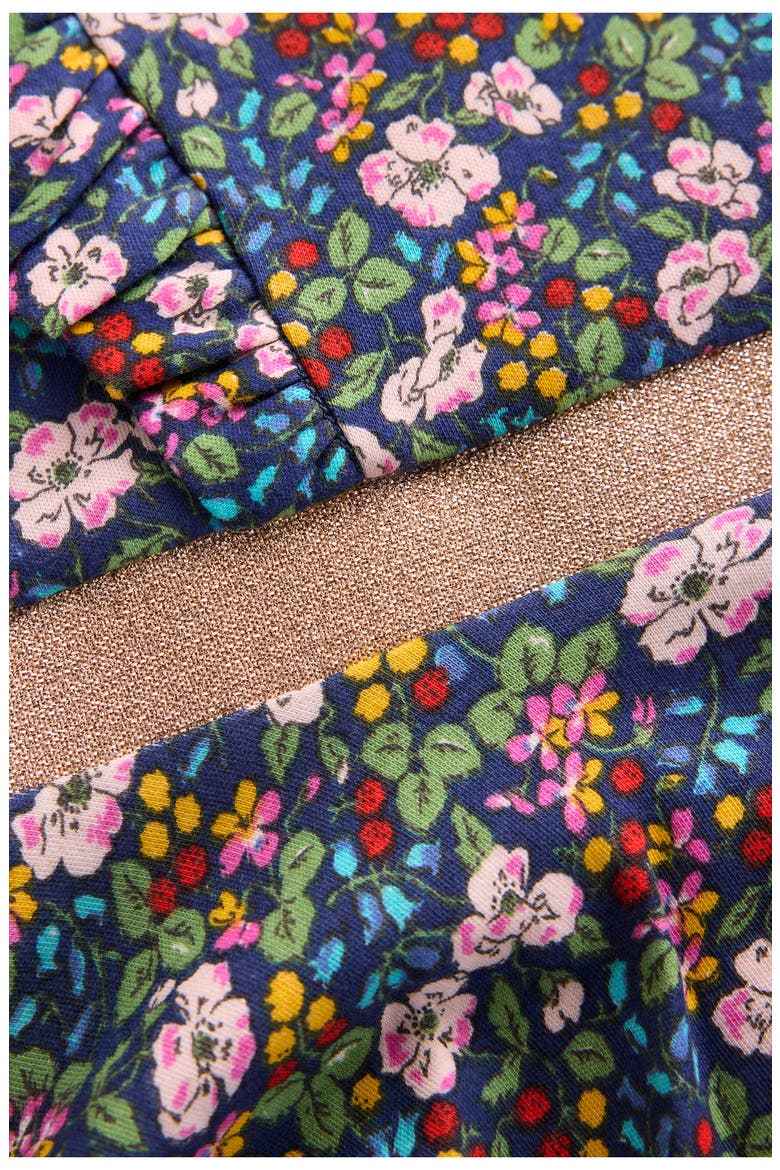 Kids' Floral Long Sleeve Cotton Jersey Dress, Alternate, color, STARBOARD BLUE BERRY FLORAL