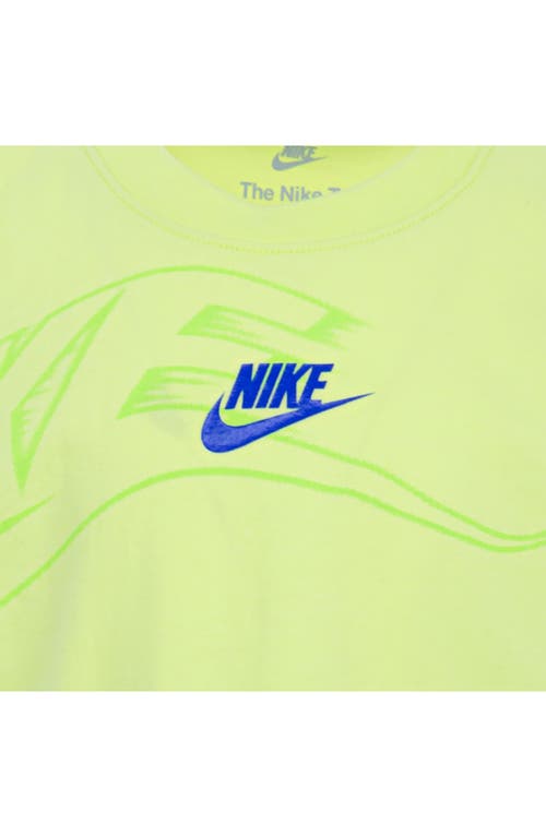 Nike Toddler & Little Boys "on The Move" Logo Crewneck T-shirt In Lite Lemon Twist