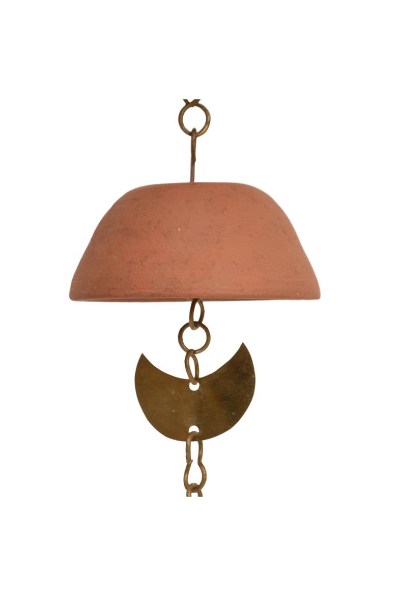 Moon Brass Terracotta & Metal Wall Hanging, Alternate, color, Brown