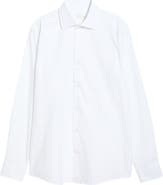 Jack Victor Cotton Jacquard Button-Up Shirt