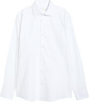 Jack Victor Cotton Jacquard Button-Up Shirt