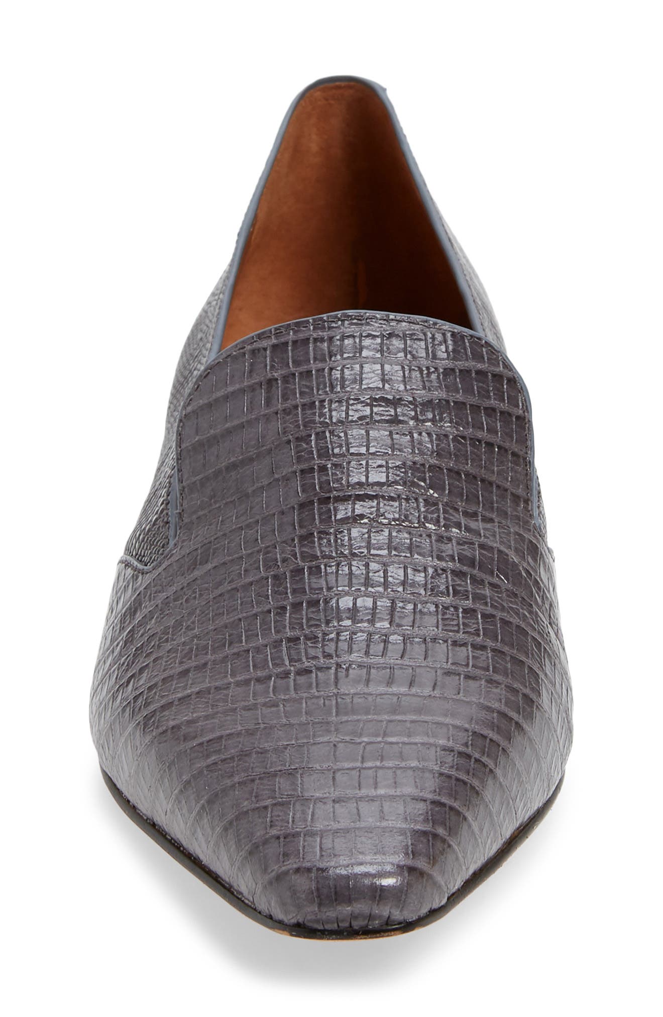 Parma Pointed Toe Loafer, Alternate, color, GREY LIZARD PRINT LEATHER