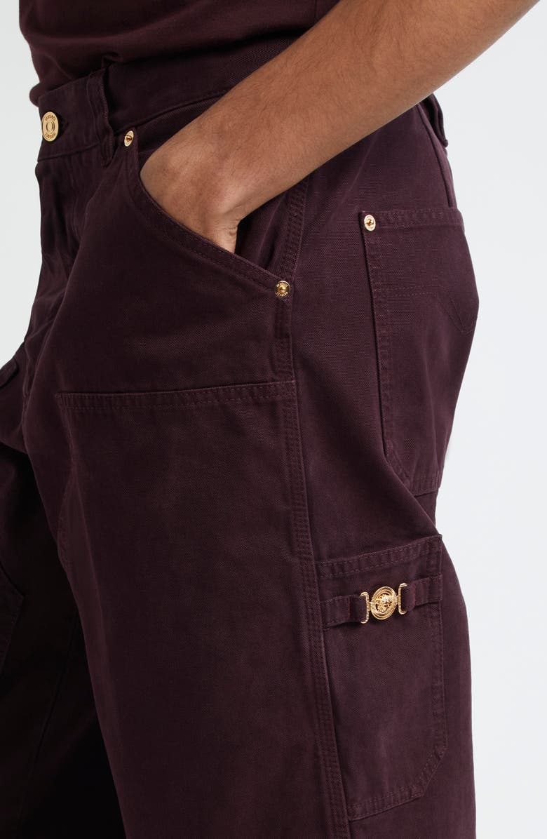 Versace Straight Leg Jeans, Alternate, color, 