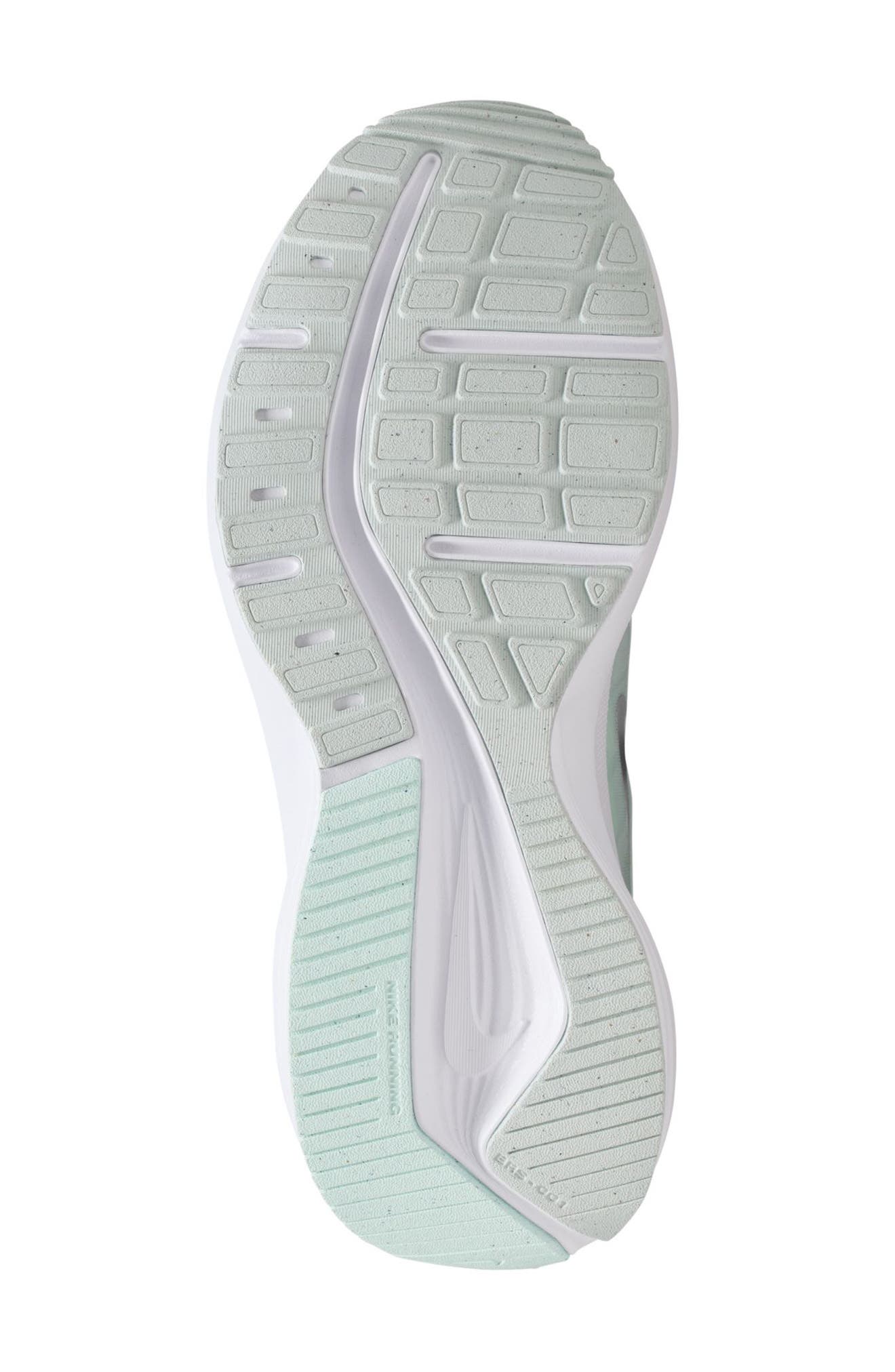 Downshifter 14 Running Shoe, Alternate, color, WHITE/ SILVER/ BARELY GREEN
