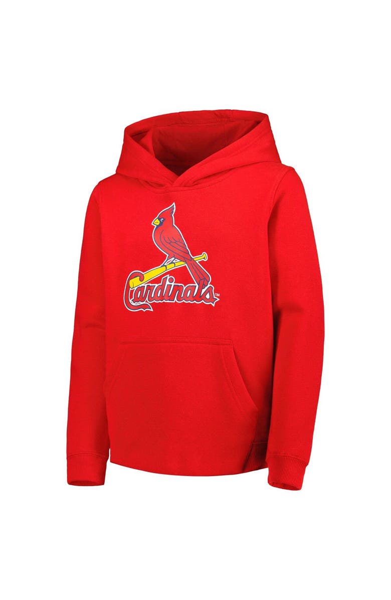 Outerstuff Youth Red St. Louis Cardinals Team Primary Logo Pullover Hoodie, Alternate, color, Red