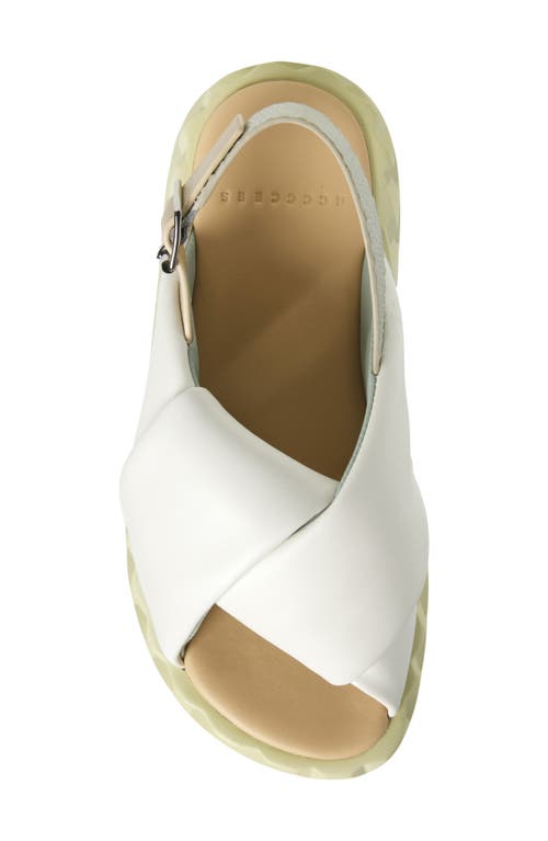 4ccccees Jabara Coil Slingback Sandal In White