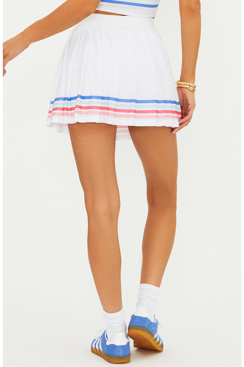 Irina Pleated Tennis Skort, Alternate, color, BRIGHT WHITE HORIZON