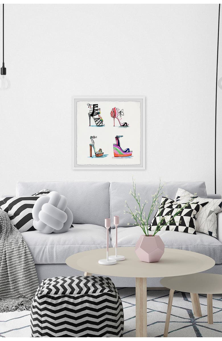 MARMONT HILL High Heels and Wedges Framed Painting Print - 12"x12", Alternate, color, 