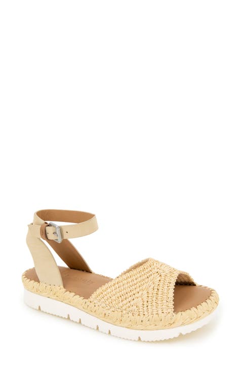 Lucille Raffia Platform Sandal (Women)