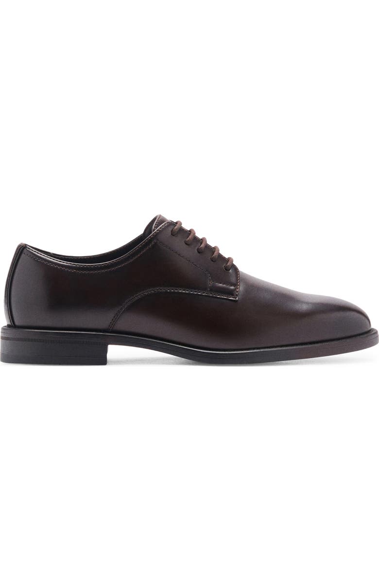 MANGO Plain Toe Derby, Alternate, color, Brown