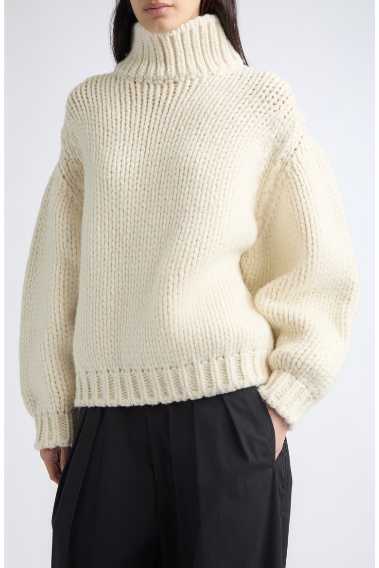 Bruno Wool Blend Turtleneck Sweater, Alternate, color, NATURAL