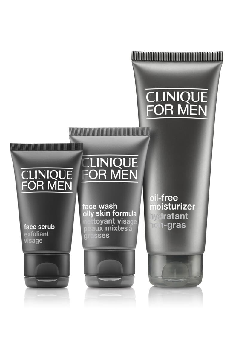 Clinique Daily Oil-Free Hydration Men's Skincare Set $53 Value, Main, color, 