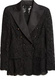 Dolce&Gabbana Double Breasted Floral Lace Jacket