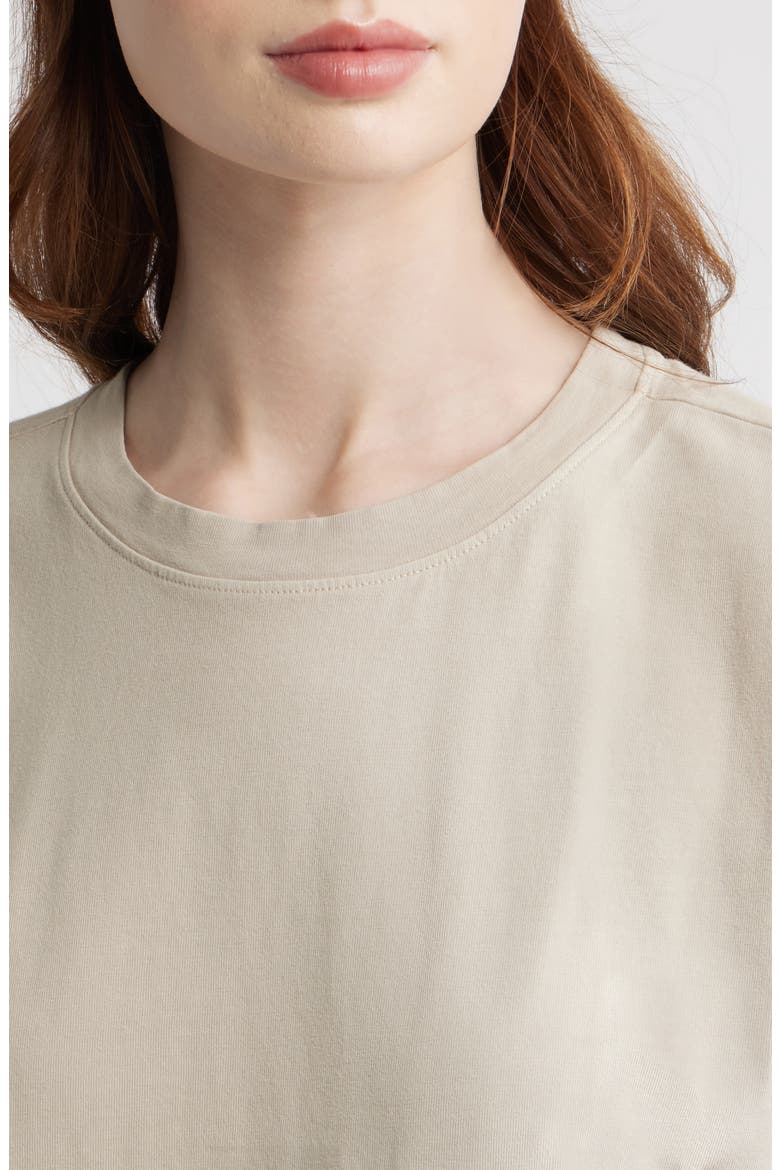 Kelly Washed Boxy Cotton T-Shirt, Alternate, color, SOFT BEIGE