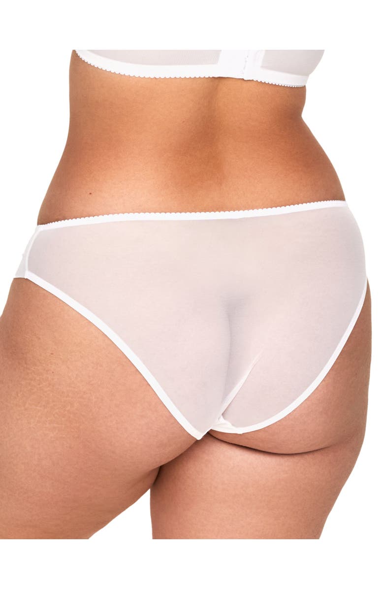 Adore Me Clera Bikini Panties, Alternate, color, White