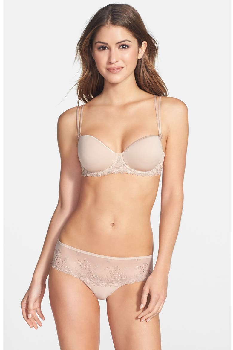 Delice 3D Molded Underwire Demi Bra, Alternate, color, NUDE