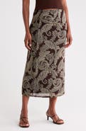 Sanctuary On the Way Printed Midi Skirt