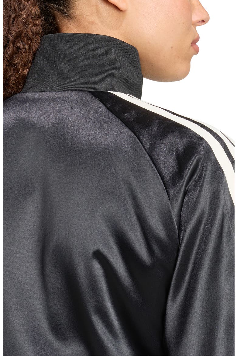 Floral Track Jacket, Alternate, color, BLACK/CREAM WHITE/CRAFT GREEN