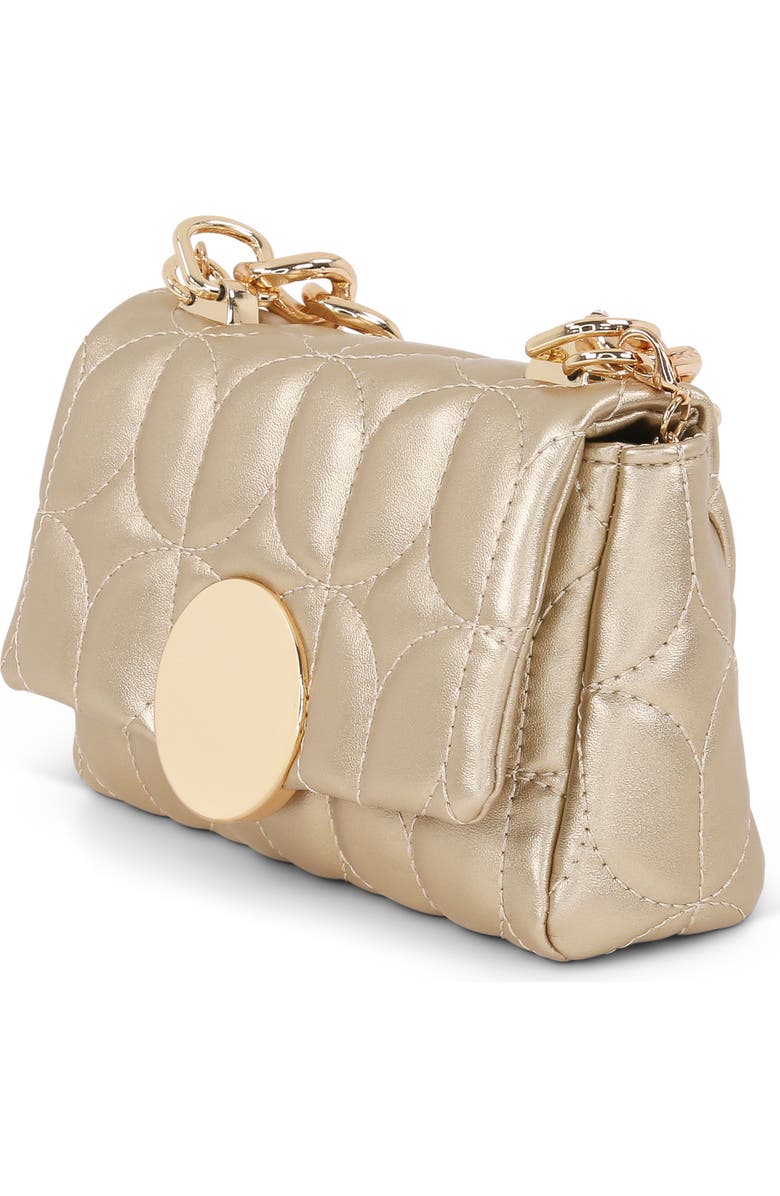 Jewel Badgley Mischka Tara Deco Quilted Mini - 2 Carry Options, Alternate, color, Gold