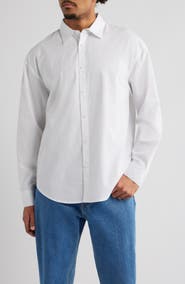 BP. Oversize Cotton Button-Up Shirt