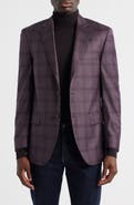 Peter Millar Flynn Classic Fit Ombré Check Wool Sport Coat