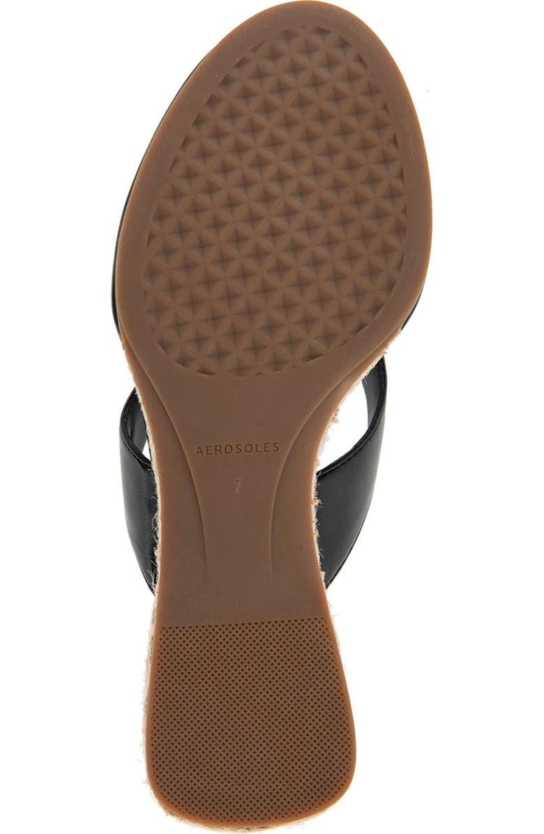 Aerosoles Nero Espadrille Wedge Flip Flop, Alternate, color,