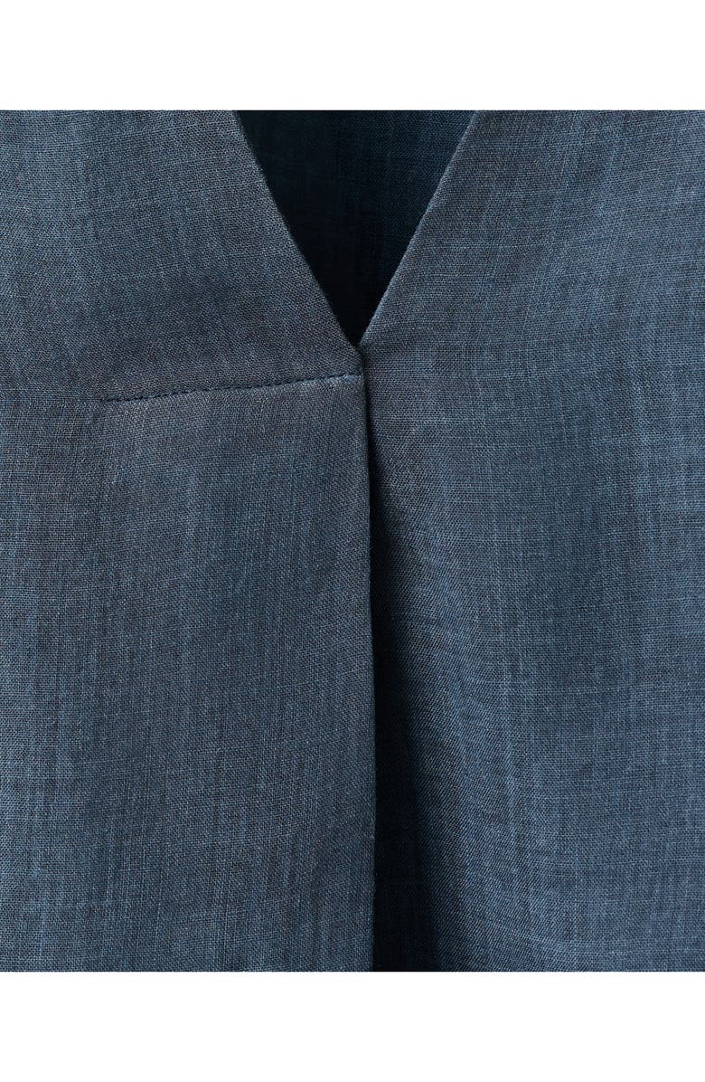 MANGO Ramie Top, Alternate, color, Ink Blue