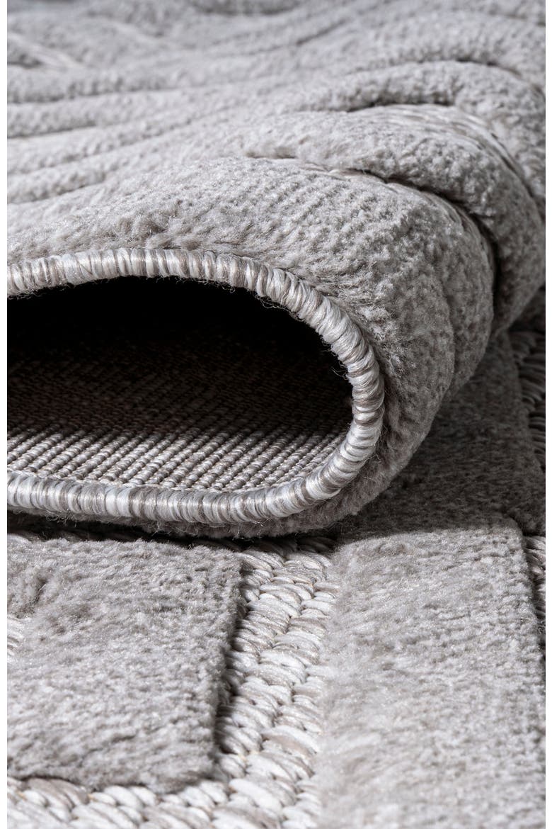 Portmany Neutral Diamond Trellis Indoor/Outdoor Area Rug, Alternate, color, Mist