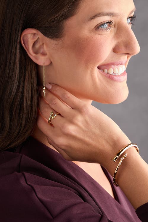 Alex And Ani Harry Potter Hermione Wand Bypass Cuff Bracelet In Gold