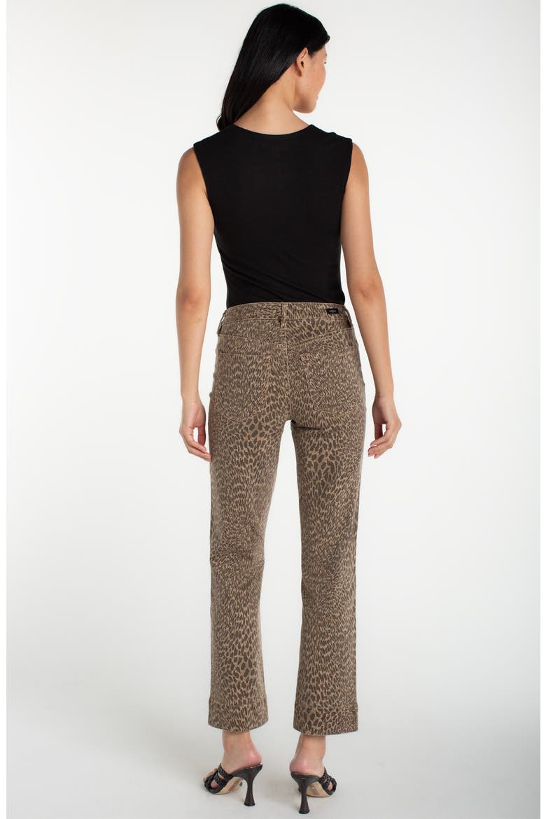 Kennedy Ankle Straight Leg Jeans, Alternate, color, KHAKI ABSTRACT  ANIMAL