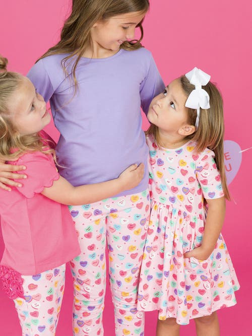 Rufflebutts Toddler Girls Knit Long Sleeve Ruffle Layering Tee In Wisteria Purple