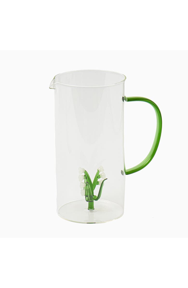 Mrs. Alice Lily of the Valley Glass Jug, Main, color, Green