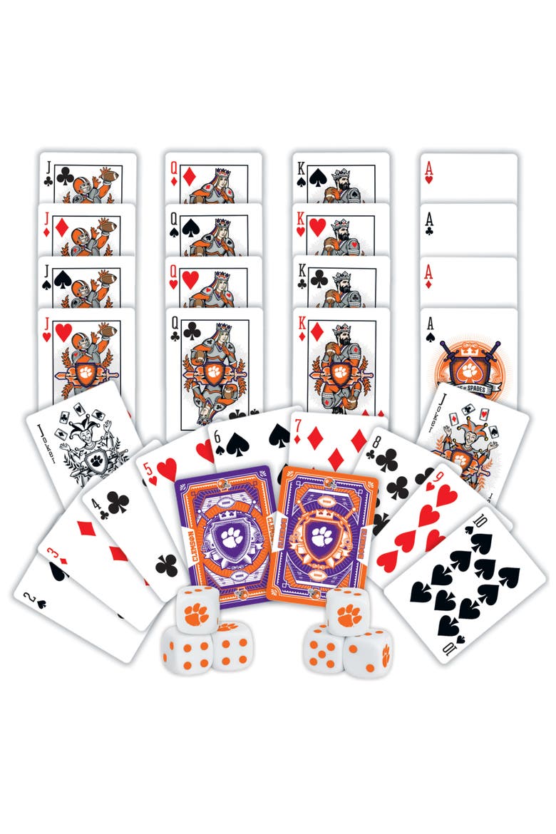 Clemson Tigers Playing Cards & Dice, Alternate, color, Multicolor