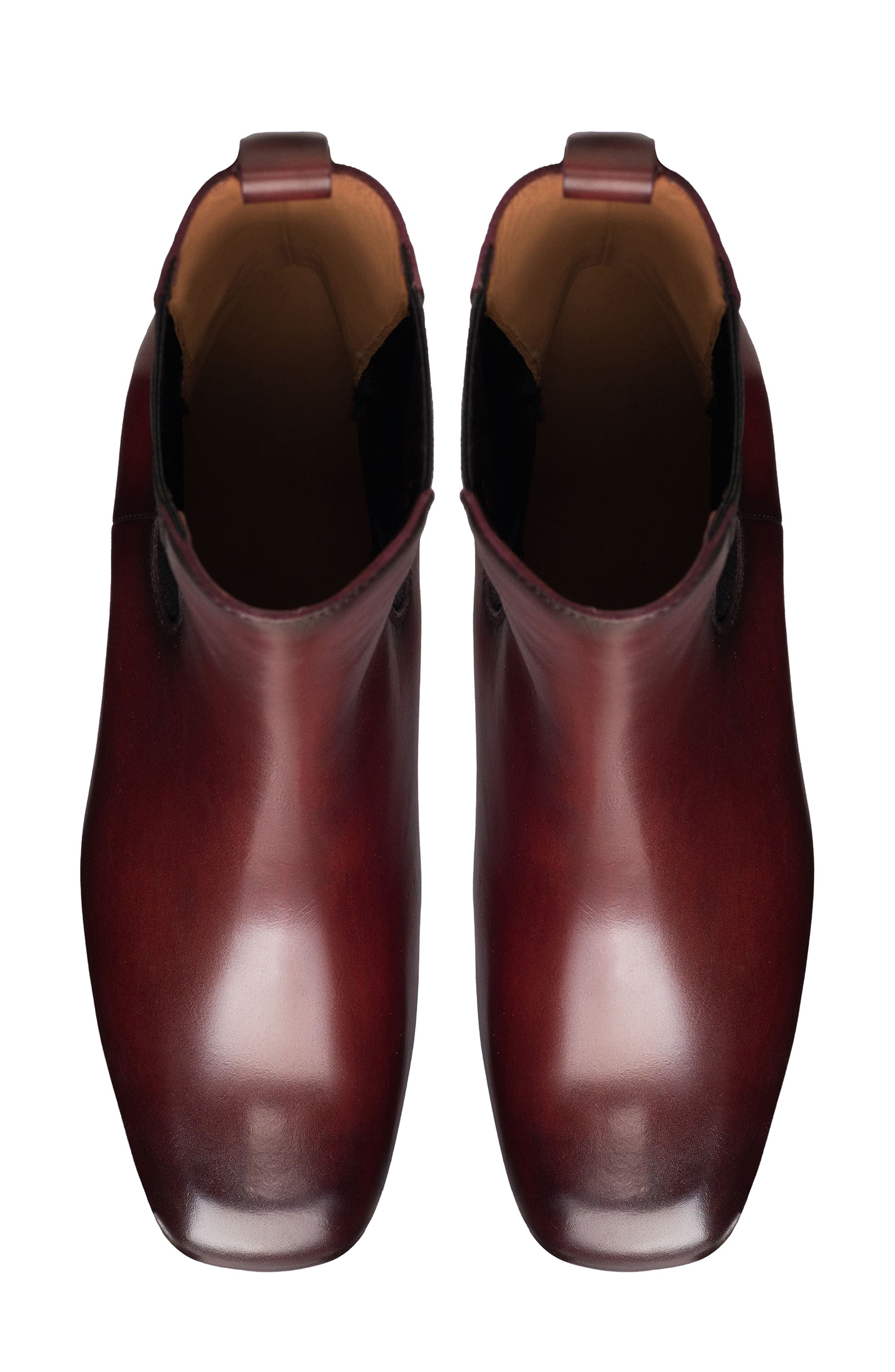 Elayne Block Heel Chelsea Boot, Alternate, color, BORDEAUX