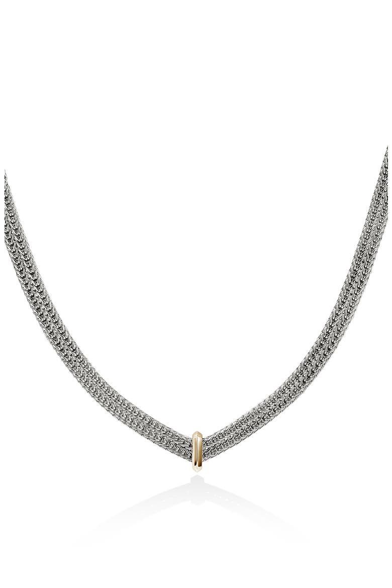 Icon Link Necklace, Alternate, color, SILVER AND GOLD