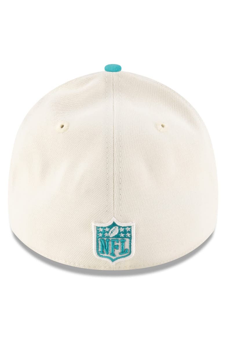 Men's New Era  Cream/Aqua Miami Dolphins 2025 NFL Draft 39THIRTY Flex Hat, Alternate, color, Cream