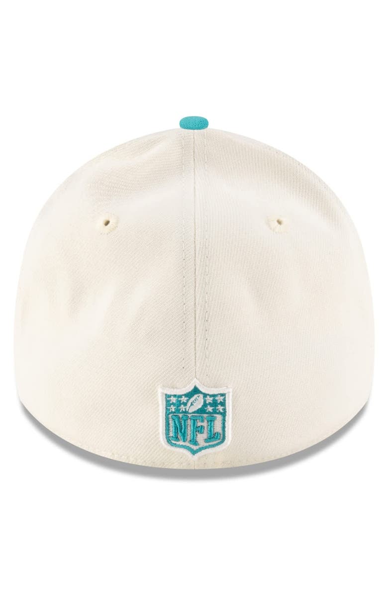 New Era Men's New Era Cream/Aqua Miami Dolphins 2025 NFL Draft 39THIRTY Flex Hat, Alternate, color, Cream