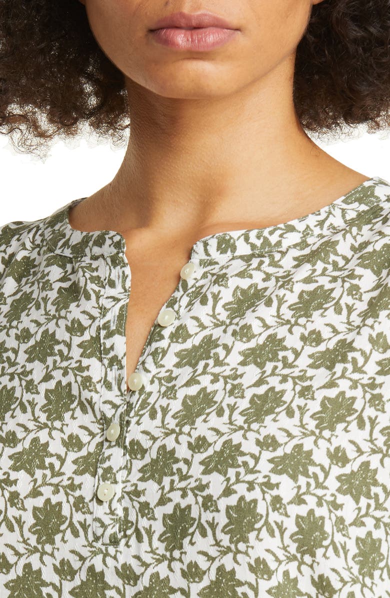 Caslon<sup>®</sup> Shirred Popover Top, Alternate, color,