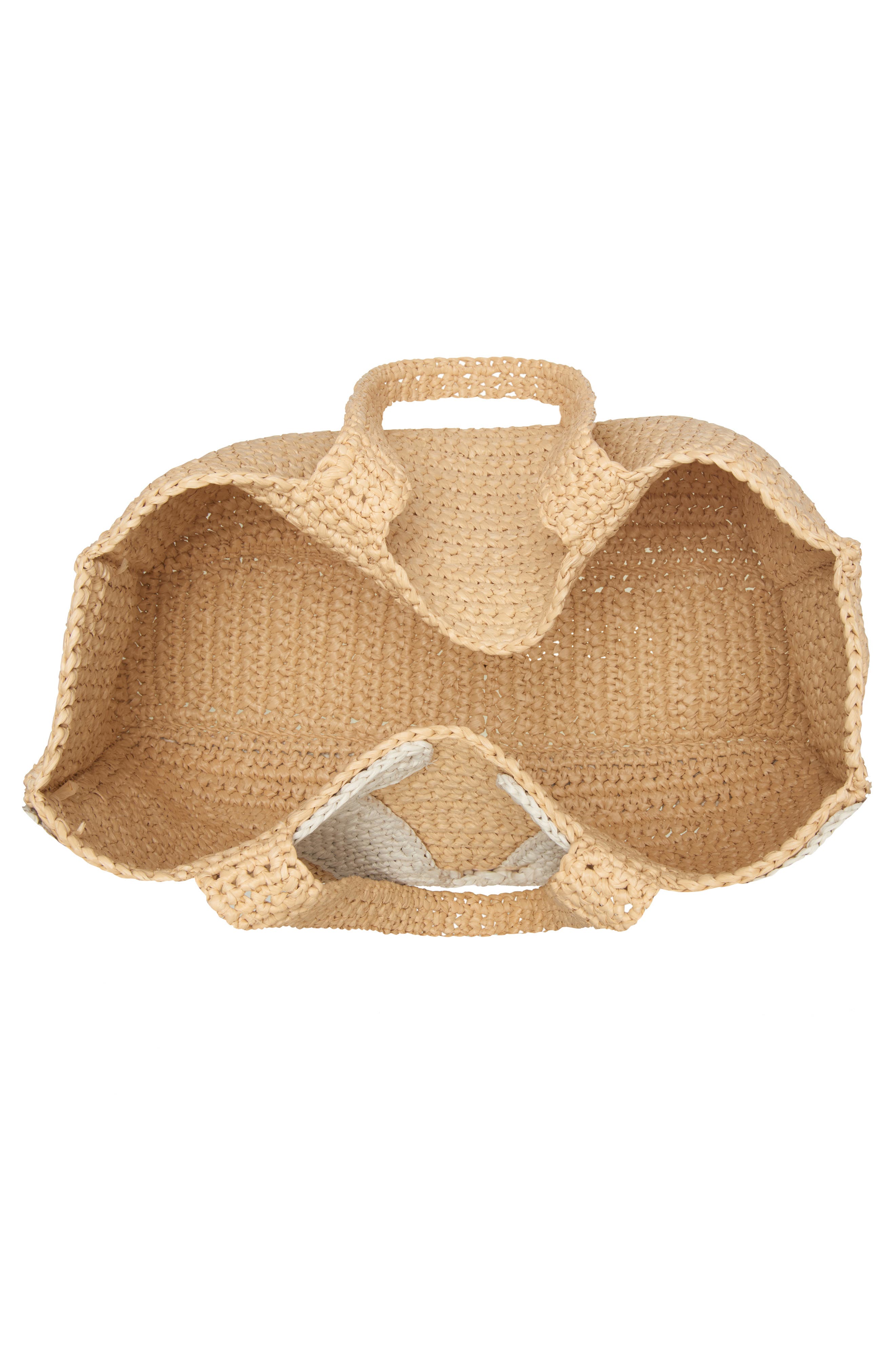 Valentino Garavani Large Viva Superstar Raffia Tote, Alternate, color, Natural