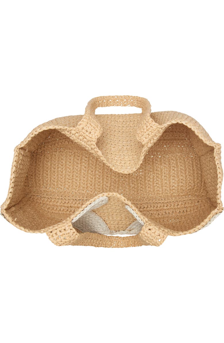 Valentino Garavani Large Viva Superstar Raffia Tote, Alternate, color, Natural