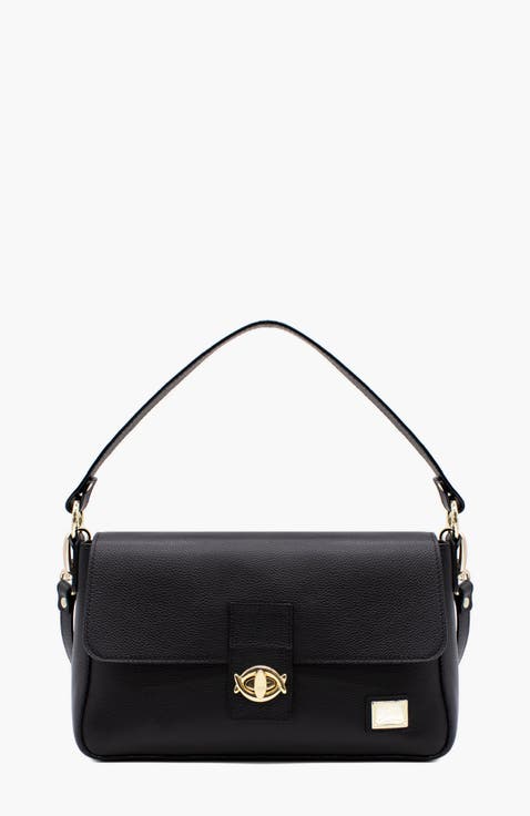 Muse Pebbled Leather Handbag 515