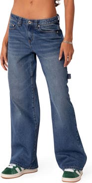 EDIKTED Wide Leg Carpenter Jeans | Nordstrom