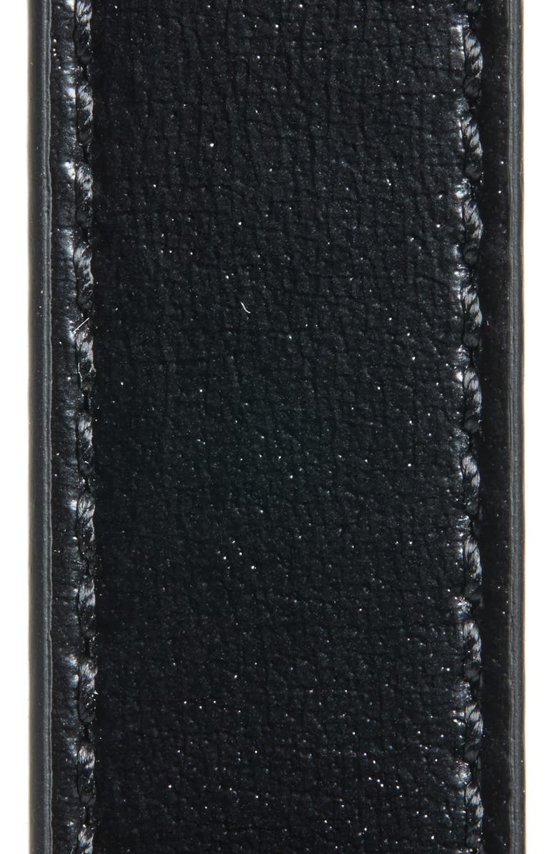 Givenchy 4G Liquid Reversible Leather Skinny Belt, Alternate, color,