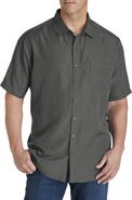 Harbor Bay by DXL Microfiber Comfort Grid Sport Shirt