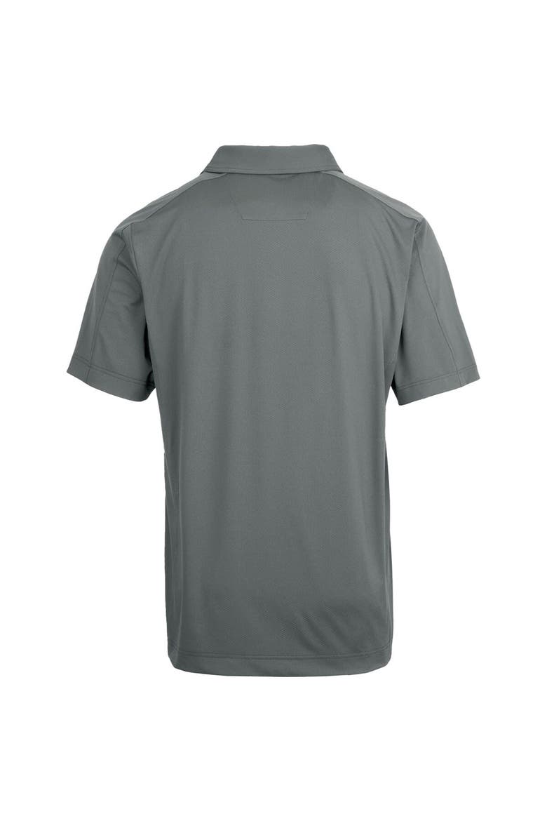 Steel Washington State Cougars Primary Team Logo Prospect Textured Stretch Polo, Alternate, color, Steel