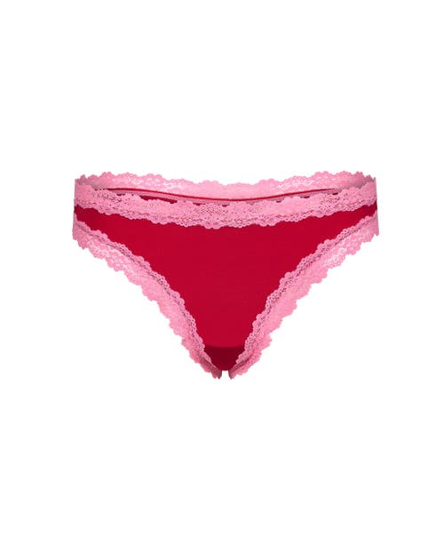 Adore Me Amara Thong Panties In Dark Red