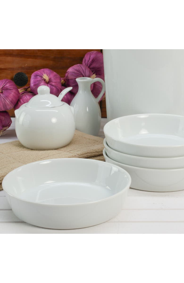 BIA Cordon Bleu Oslo Set of 4 Quiche Bowls, Alternate, color, White