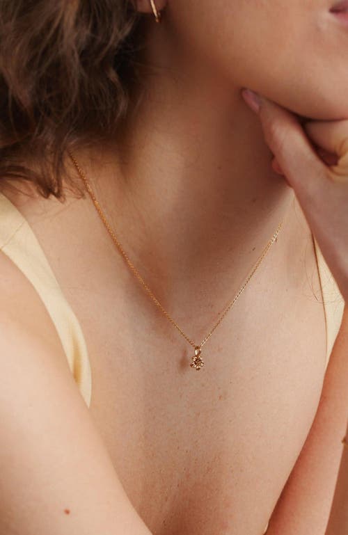 Made By Mary December Birth Flower Charm In Metallic